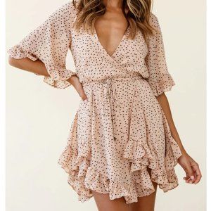 Selfie Leslie Polka Dot Dress (Size M)